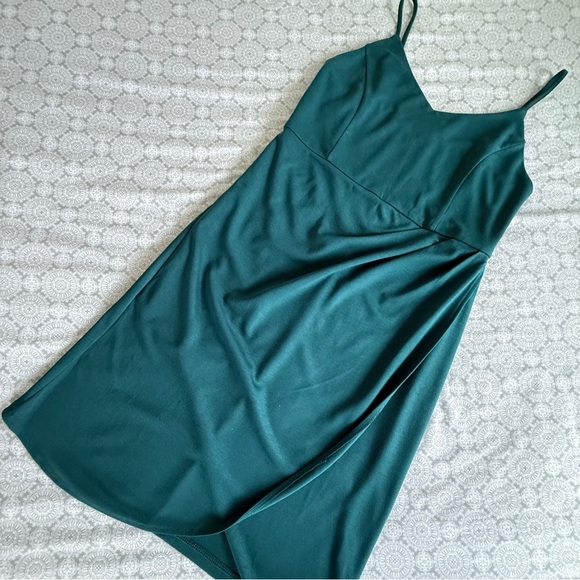 Zalalus Teal Draped Slip Dress Size XL NWT - Picture 5 of 14